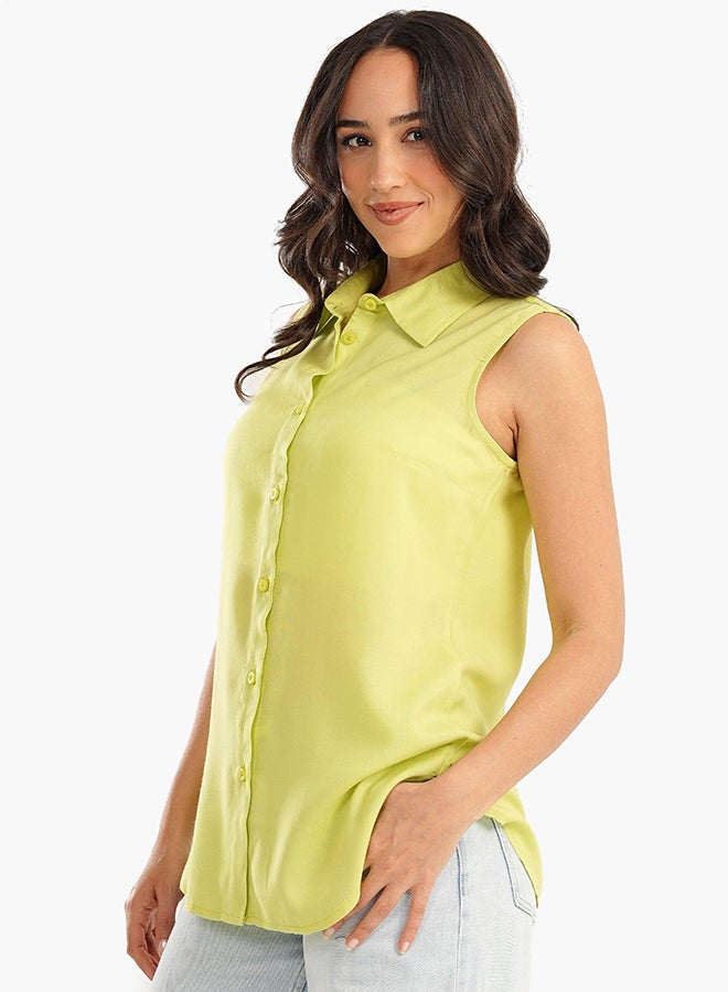 Carina cotton-sleeveless-shirt