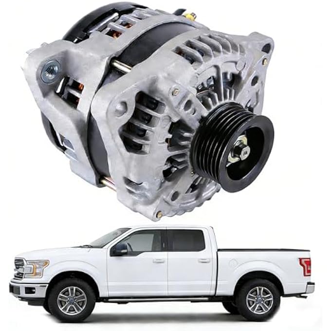 Hiolpen Alternator Replacement Compatible with Ford Truck F-150 V8 5.0L 302 AL7783X GL-8647 AL3Z10346C - Image 5