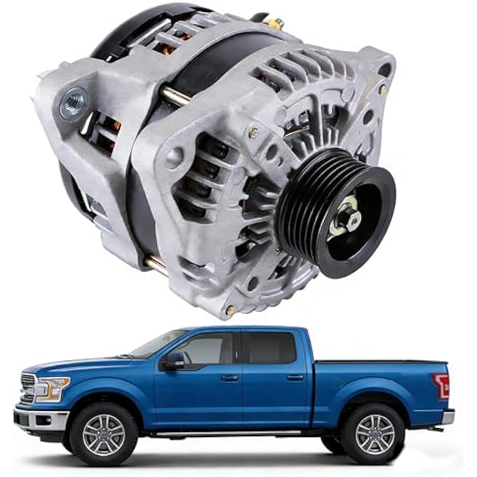 Hiolpen Alternator Replacement Compatible with Ford Truck F-150 V8 5.0L 302 AL7783X GL-8647 AL3Z10346C - Image 1