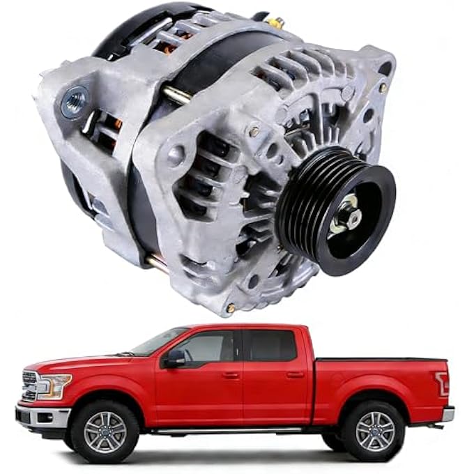 Hiolpen Alternator Replacement Compatible with Ford Truck F-150 V8 5.0L 302 AL7783X GL-8647 AL3Z10346C - Image 2