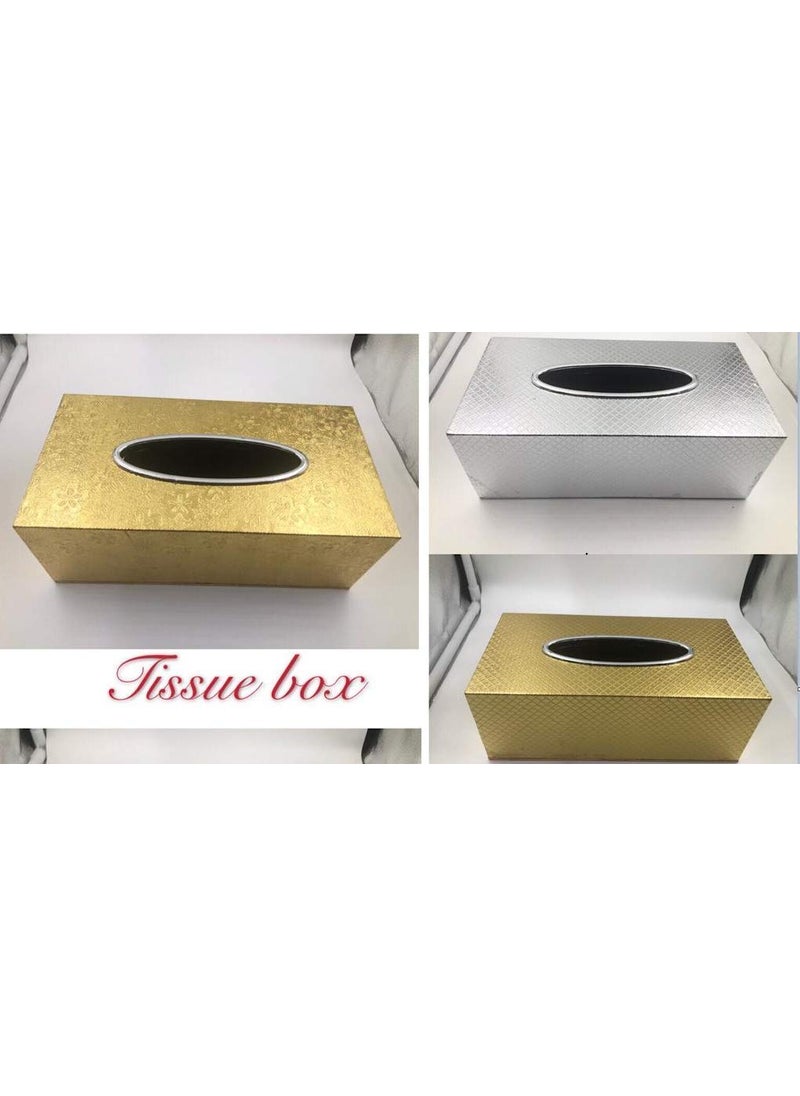 Prostuff.in Prostuffin Attractive Tissue Box Tissue Paper Holder Paper Napkin Storage for Home Car Silver  - Image 4