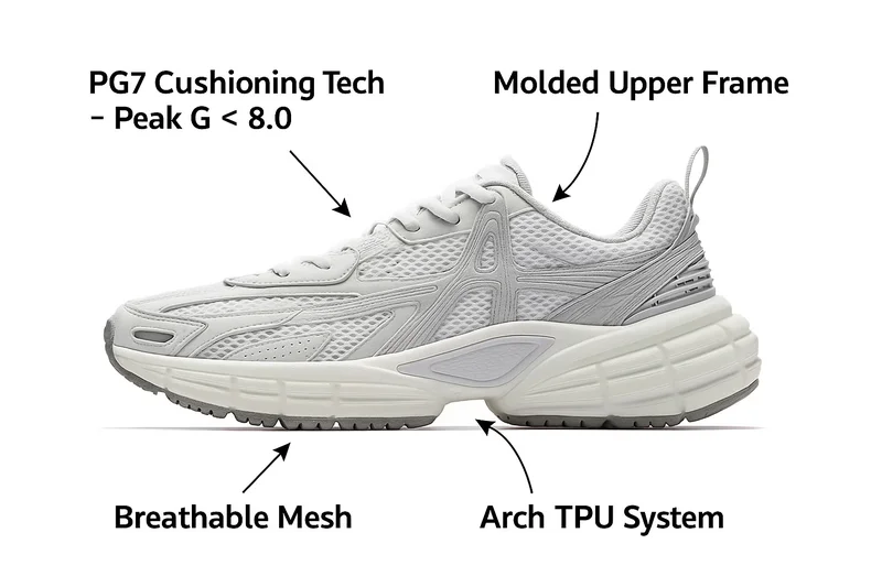 Anta Grey Alphadawn - Lifestyle Running Shoe for Men | Best Price UAE