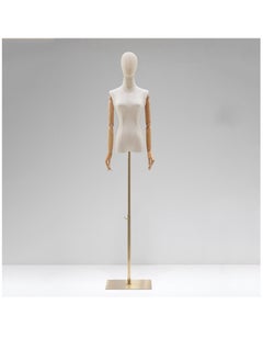 Arabest Female Mannequin Dress Form, Adjustable Height Model Body Display Torso with Metal Square Base Stand, Multipurpose Body Manikin for Dress Jewelry Sewing Clothing  - Image 1