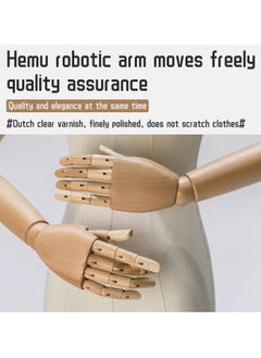 Arabest Female Mannequin Dress Form, Adjustable Height Model Body Display Torso with Metal Square Base Stand, Multipurpose Body Manikin for Dress Jewelry Sewing Clothing  - Image 5
