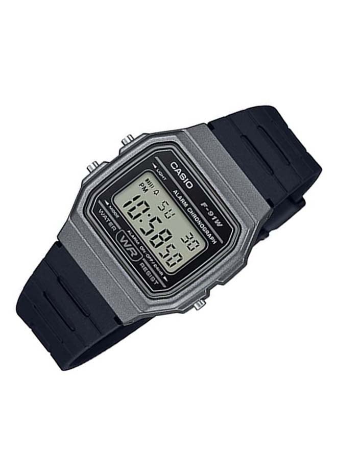 CASIO Unisex Resin Digital Wrist Watch F-91WM-1BDF - Image 2