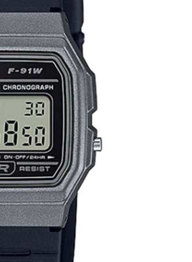 CASIO Unisex Resin Digital Wrist Watch F-91WM-1BDF - Image 5