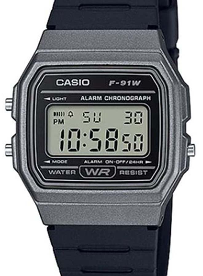 CASIO Unisex Resin Digital Wrist Watch F-91WM-1BDF - Image 3