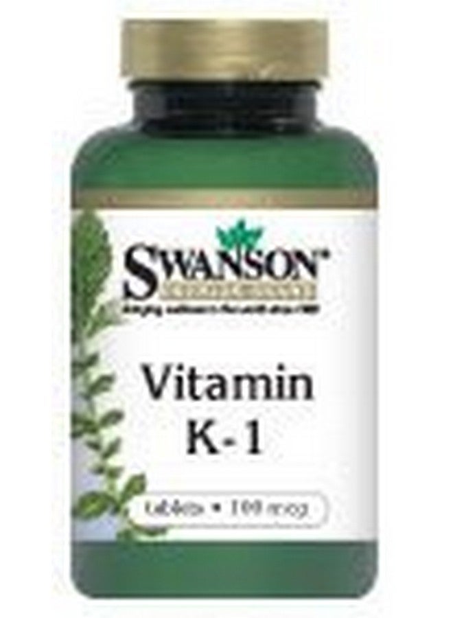 Swanson Vitamin K-1 100 mcg 100 Tabs - Image 1