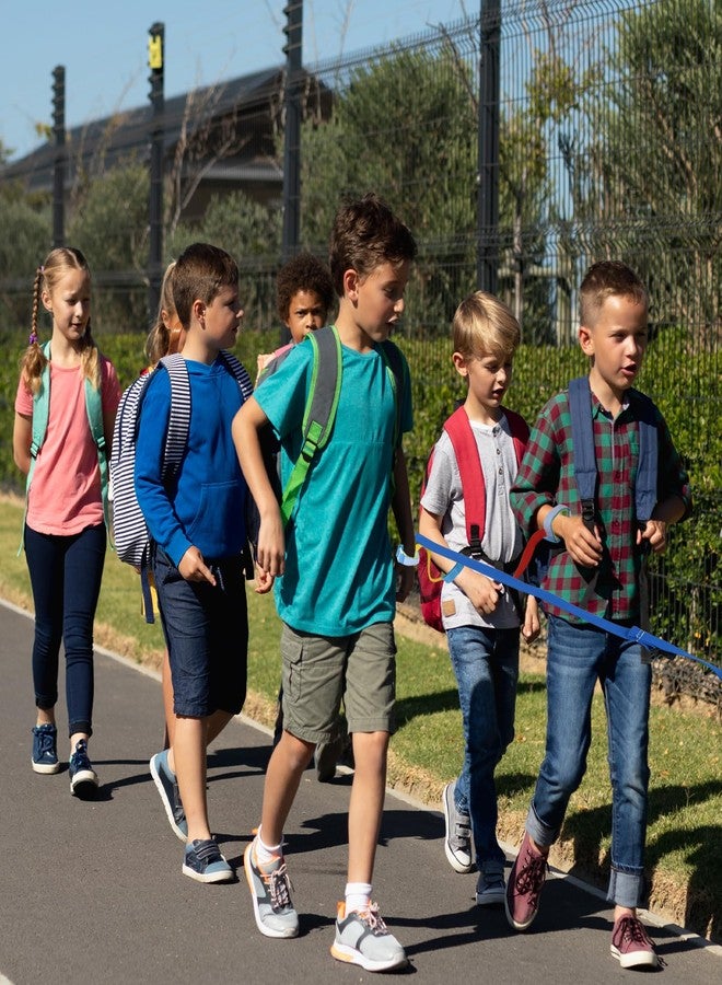 Haktoys Children Walking Rope for Toddlers, Daycare & Classroom - 12 Kids + 2 Adult Handles - Toddler Safety Rope with Storage Bag for Field Trips, Class Trips, Preschool, Outdoor Walks & Fire Drills - Image 4