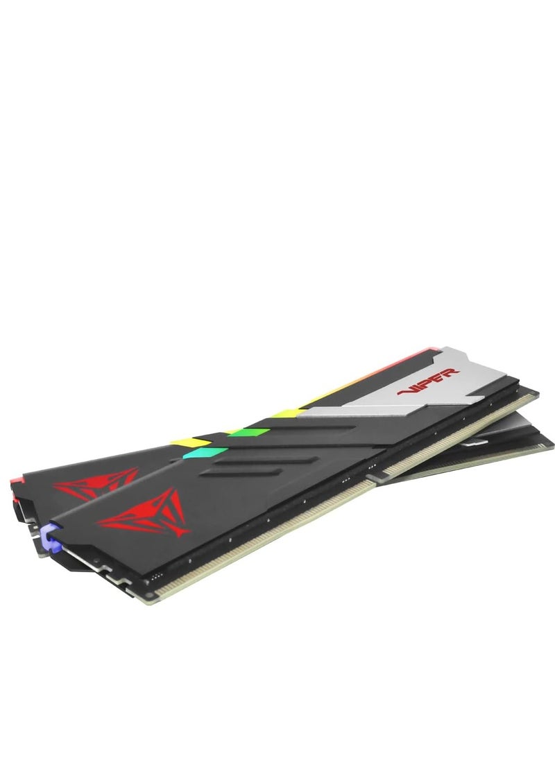 PATRIOT - Viper Venom RGB DDR5 RAM 64GB (2X32GB) 6000MT/s CL30 UDIMM Desktop Gaming Memory Kit - PVVR564G600C30K - Image 1