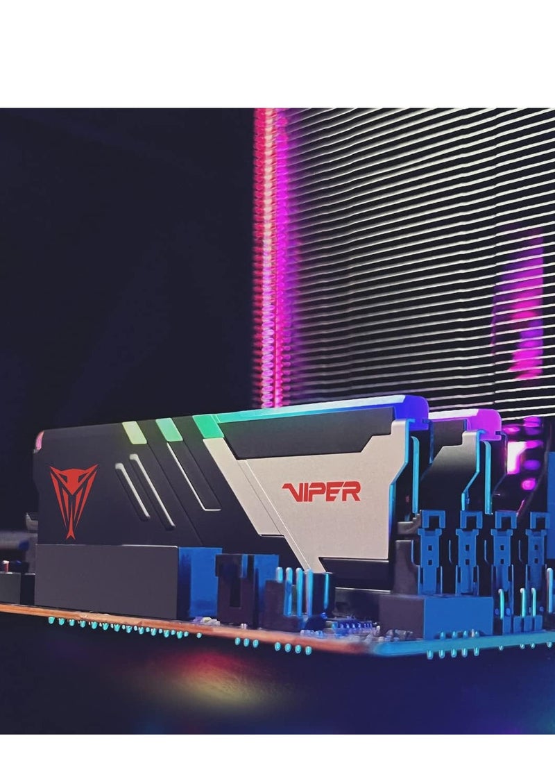 PATRIOT - Viper Venom RGB DDR5 RAM 64GB (2X32GB) 6000MT/s CL30 UDIMM Desktop Gaming Memory Kit - PVVR564G600C30K - Image 1