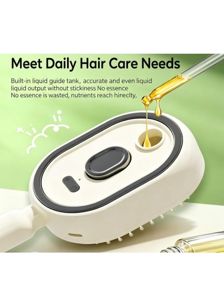 3-in-1 Electric Scalp Massager Hair Brush with Red Light Therapy & Essential Oil Spray - Image 2