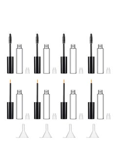 12 Pcs 10 ml Empty Mascara Tubes Set, Suitable for Eyelash Serum, Eyeliner, Castor Oil & DIY Cosmetics Storage
