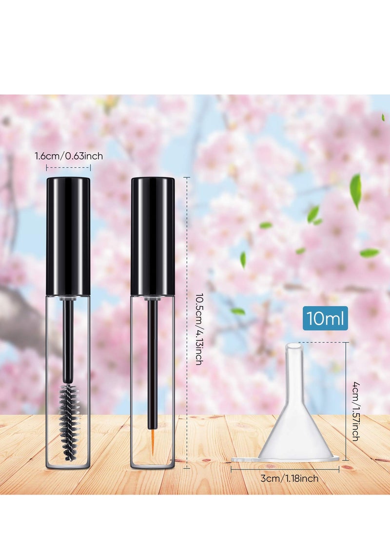 Generic - 12 Pcs 10 ml Empty Mascara Tubes Set, Suitable for Eyelash Serum, Eyeliner, Castor Oil & DIY Cosmetics Storage - Image 1