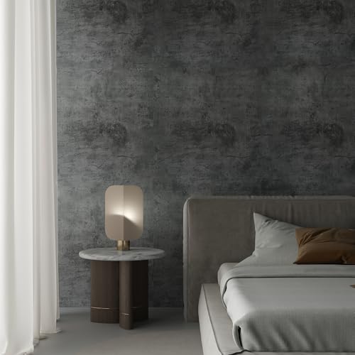 TOTIO Gray Cement Contact Paper Matte Thick 16x708 inch Grey Concrete Peel Stick Waterproof Wallpaper Industrial Style Kitchen Self Adhesive Wallpaper Bathroom Cabinet Shelf Liner Vinyl Decorative Film - Image 1