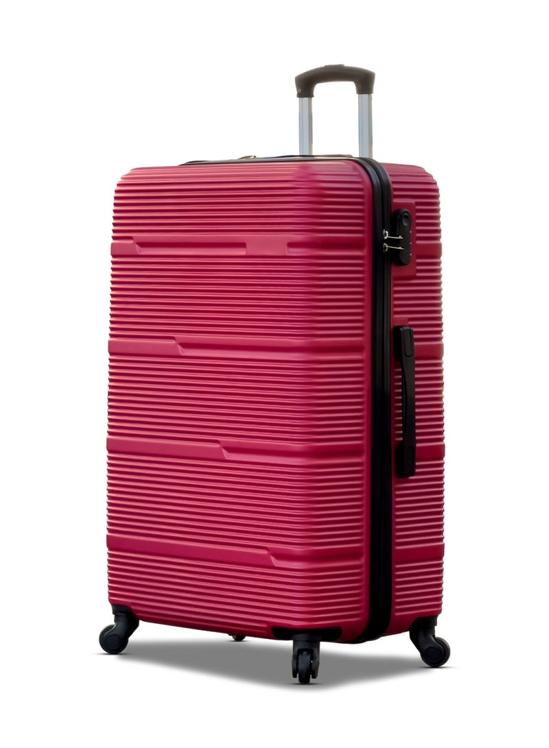 ZAAPPY Hard Shell Horizon Line ABS Lightweight 28 Inch (30-35kg) Luggage, Combination Lock Suitcase - Image 1