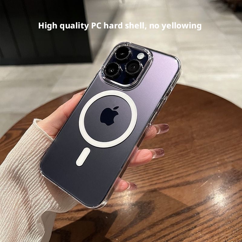 Magnetic Wireless Charging Phone Case for iPhone 17 Pro Max, Clear TPU - Image 3