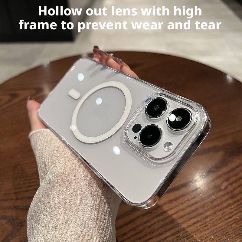 Magnetic Wireless Charging Phone Case for iPhone 17 Pro Max, Clear TPU - Image 4