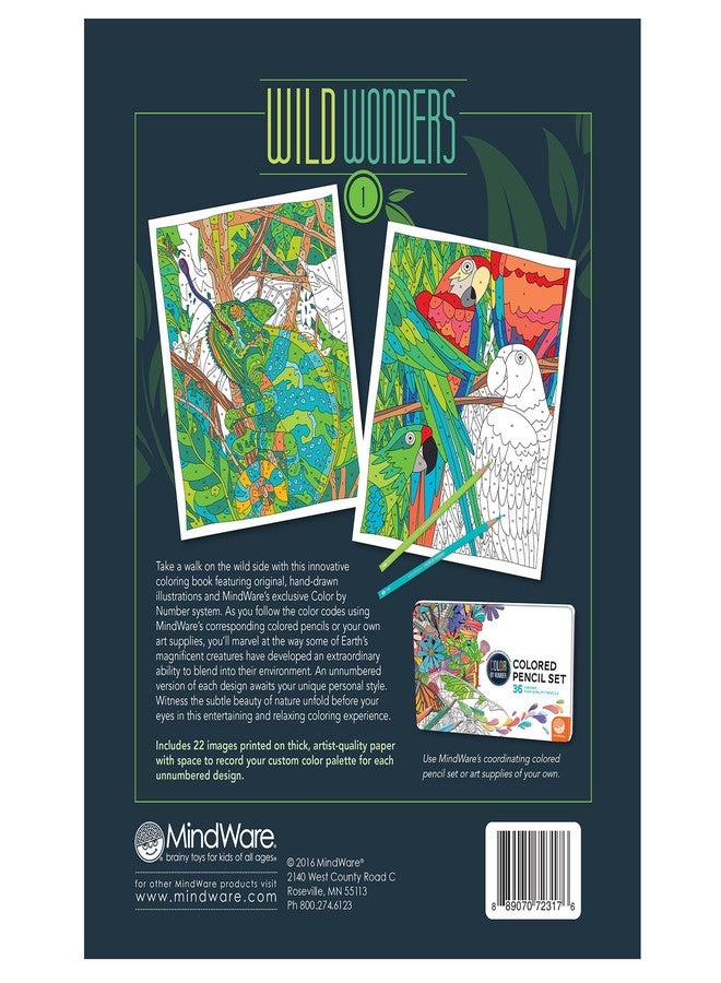 Mindware Color by Number Wild Wonders (Book 1) - Image 3