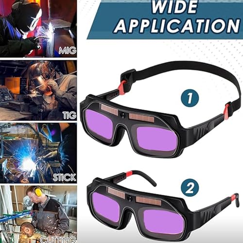 CartHome Welding Glass, Welding Goggles with Auto Darkening, Adjustable Safety Goggles for Welding Work Ideal Gift for Professional Welders To Protect Their Eyes - Image 5