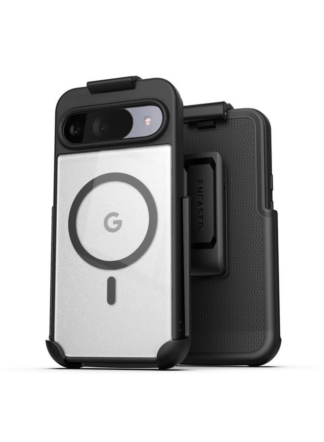 Encased SlimShield for Google Pixel 10 Pro XL Case with Belt Clip (6.8") Dual Hybrid Cover with Holster (Compatible with Pixelsnap) Black - Image 1