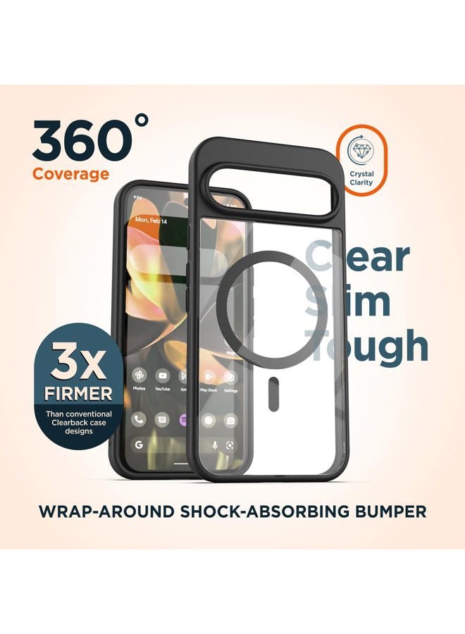 Encased SlimShield for Google Pixel 10 Pro XL Case with Belt Clip (6.8") Dual Hybrid Cover with Holster (Compatible with Pixelsnap) Black - Image 4
