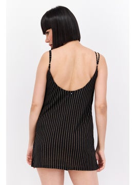 Hurley Women Stripe Beachwear Dress, Black  - Image 3