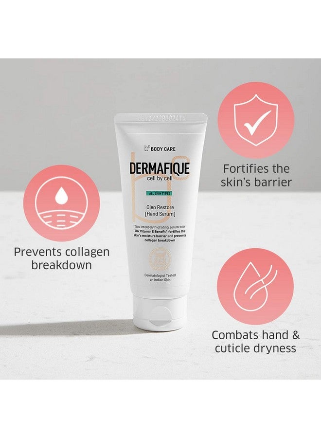 Dermafique Ole Restore Hand Cream - 50G, Protects From Uv Induced Skin Damage, Enriched With 10X Vitamin E & Goodness Of Olive Oil And Glycerine, Hand Cream For Dry And Rough Hands, For Both Men & Women - Image 5