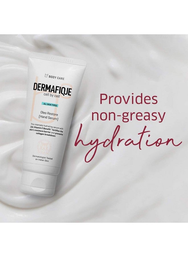 Dermafique Ole Restore Hand Cream - 50G, Protects From Uv Induced Skin Damage, Enriched With 10X Vitamin E & Goodness Of Olive Oil And Glycerine, Hand Cream For Dry And Rough Hands, For Both Men & Women - Image 3