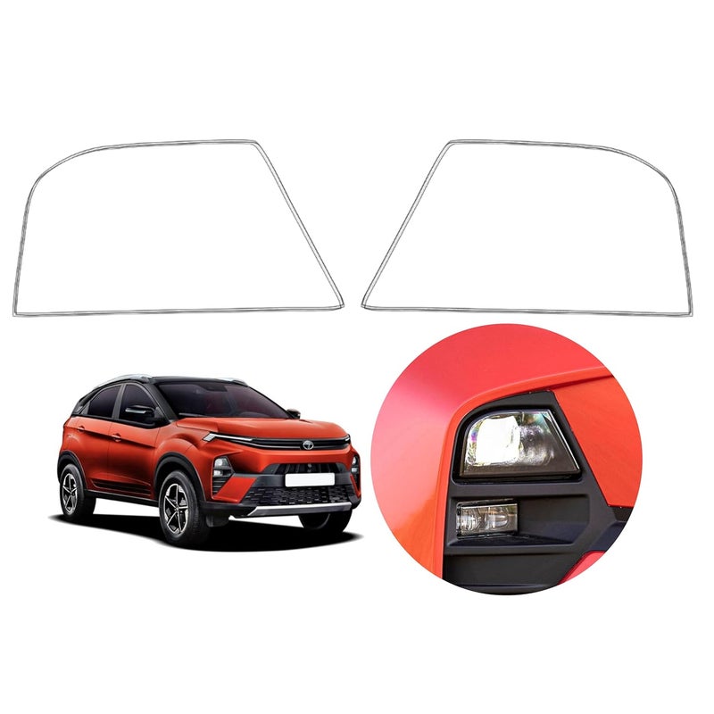 10H2 Self Adhesive Car Headlight Tempered Glass | Headlight Protector | Scratch Resistant | DIY | UV Protection | Weather-Resistant | Gloss Finish |Compatible with Tata New/Old Cars (Nexon 3rd Gen) - Image 1