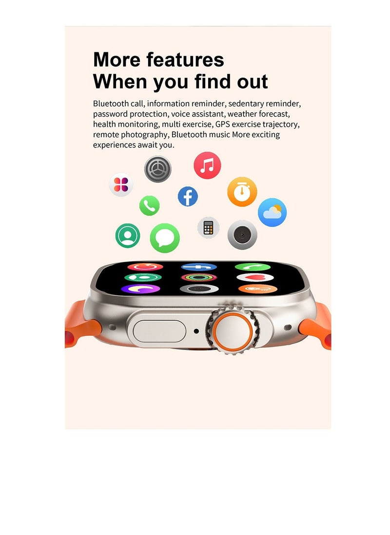 AROAQ - 2023 New Smart Watch Series 8 Ultra 49mm NFC Bluetooth Call Smartwatch Men Women Sport Fitness Watch - Image 1