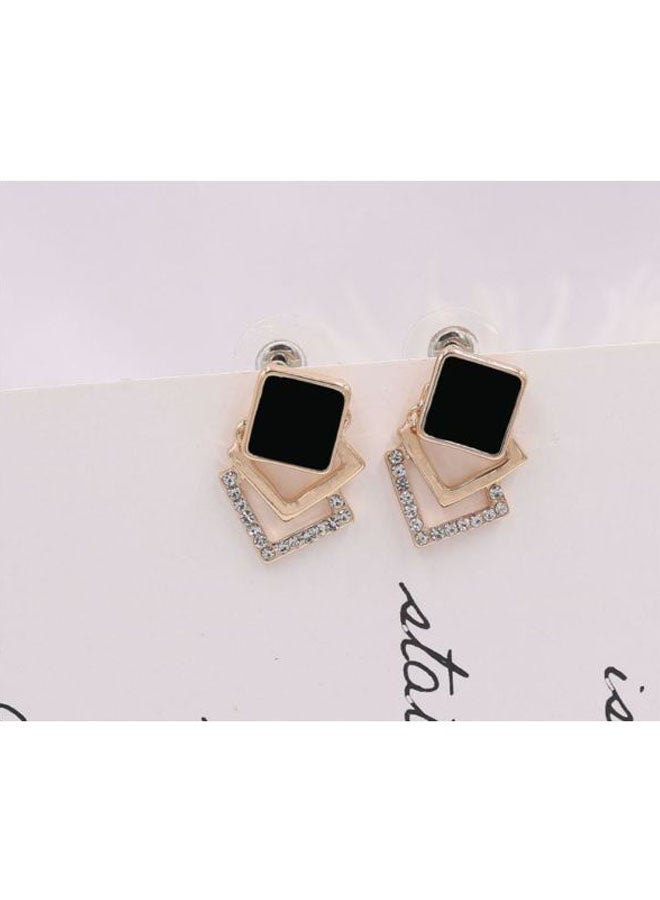 J&J 925 Sterling Silver Diamond Studded Earrings - Image 2