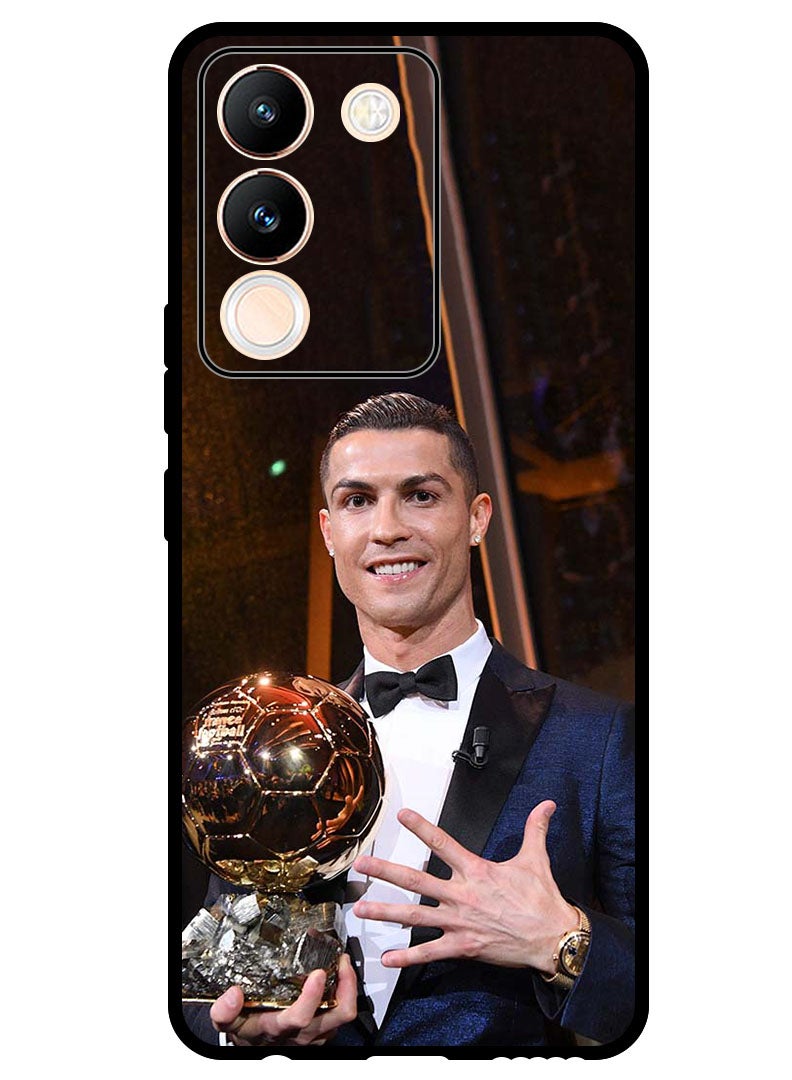 Theodor Protective Case Anti Scratch Shock Proof Bumper Cover For Vivo V29e Ronaldo Trophy - Image 1
