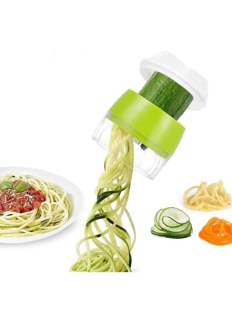 4 in 1 Handheld Vegetable Spiralizer Vegetable Slicer and Chopper for Zucchini Pasta Courgette Spaghetti Sweet Potato Cucumber Carrot Kitchen Gadgets for Healthy Cooking - Image 1