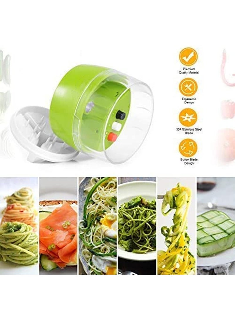 1PCS 4 in 1 Handheld Vegetable Spiralizer Vegetable Slicer and Chopper for Zucchini Pasta Courgette Spaghetti Sweet Potato Cucumber Carrot Kitchen Gadgets for Healthy Cooking - Image 4
