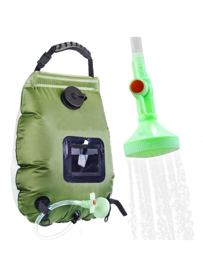 COYO Solar Shower Bag | Solar Heating Camping Shower Bag | Removable Hose | On-Off Switchable Shower Head | Ducha Portatil | Traveling Shower | Portable Shower for Beach Swimming, Hiking