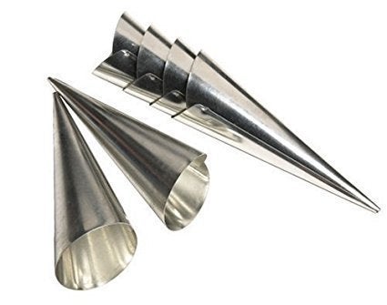 Choco Decor Aluminum Conical Spiral Baking Cone 15X55Cm Silver 3 Nos Pack of 12 - Image 5