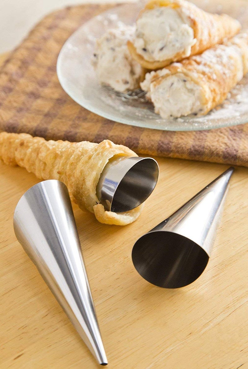 Choco Decor Aluminum Conical Spiral Baking Cone 15X55Cm Silver 3 Nos Pack of 12 - Image 2