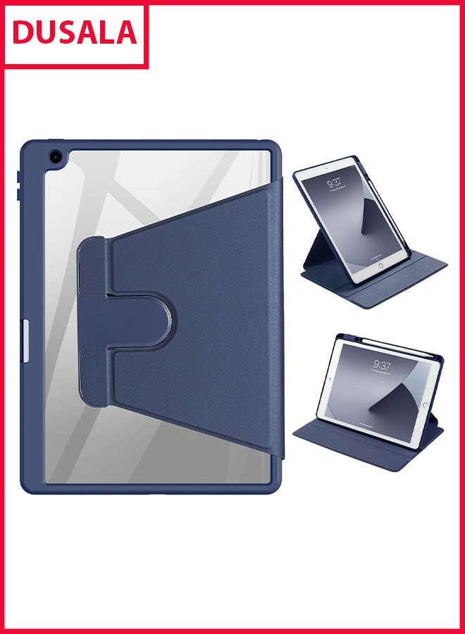 DUSALA Rotating Case for iPad 8th (10.2-Inch, 2020 Model,8th Generation) with Pencil Holder,360 Degree Rotation Protective Stand Slim Cover Clear Back, Auto Wake/Sleep (iPad 10.2) - Image 1