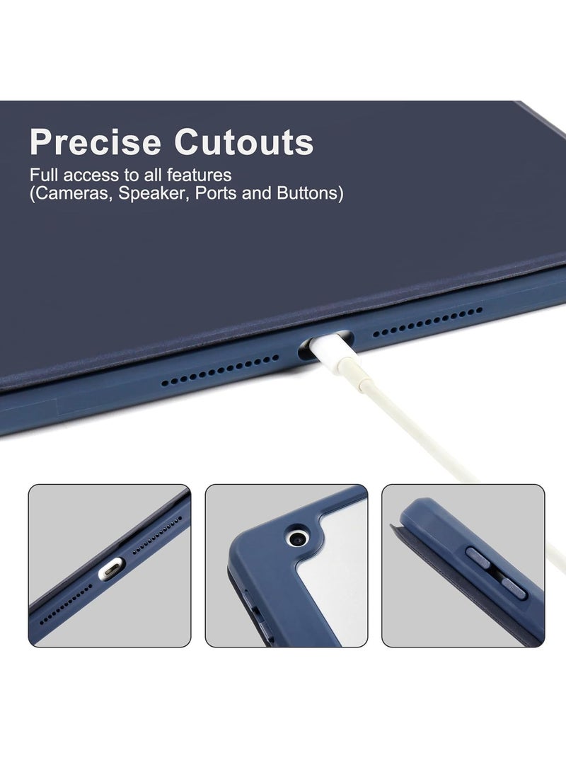 DUSALA Rotating Case for iPad 8th (10.2-Inch, 2020 Model,8th Generation) with Pencil Holder,360 Degree Rotation Protective Stand Slim Cover Clear Back, Auto Wake/Sleep (iPad 10.2) - Image 5