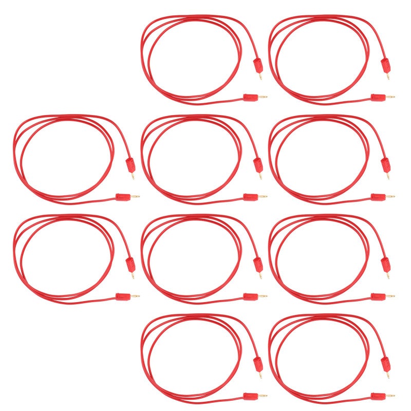 Banana Plug Test Lead: Red 0.44mm² Brass PVC Cable - High Conductivity Corrosion Resistant Multimeter Cable for Automotive Diagnostic Home Industrial Testing - Image 2