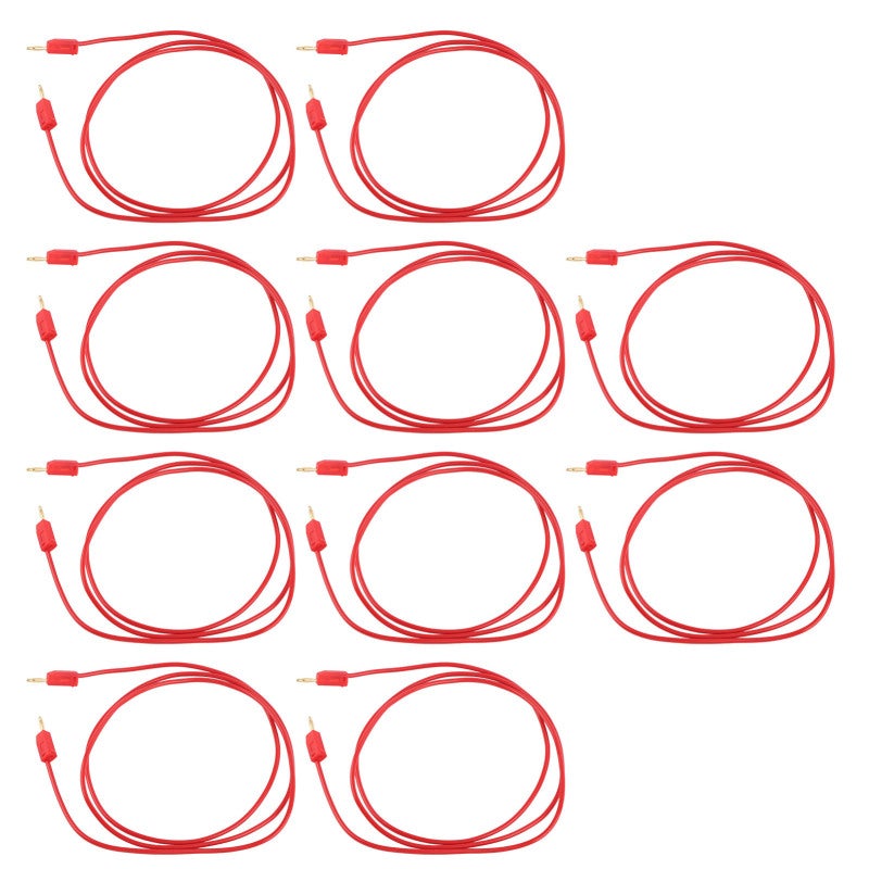 Banana Plug Test Lead: Red 0.44mm² Brass PVC Cable - High Conductivity Corrosion Resistant Multimeter Cable for Automotive Diagnostic Home Industrial Testing - Image 3