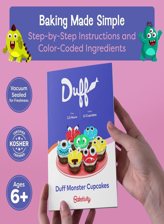 Baketivity Duff Monster Cupcakes Baking Kit - Duff Goldman x Kits for Kids, Teens & Adults with Pre-Measured Ingredients & Kid-Friendly Instructions - DIY Cupcake Mix Baking Set - Family Activity Gift - Image 3