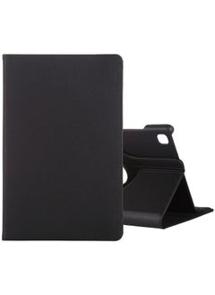 Case Cover For Samsung Galaxy Tab A7 T500 Litchi Texture Horizontal Flip 360 Degrees Rotation Leather Case with Holder Black