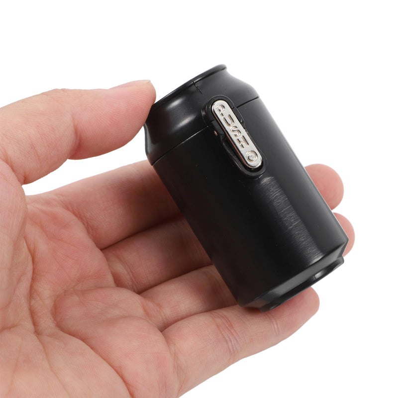 Large Sealed Portable Ashtray with Lid Fireproof Outdoor Indoor Travel Home Use Black - Image 4