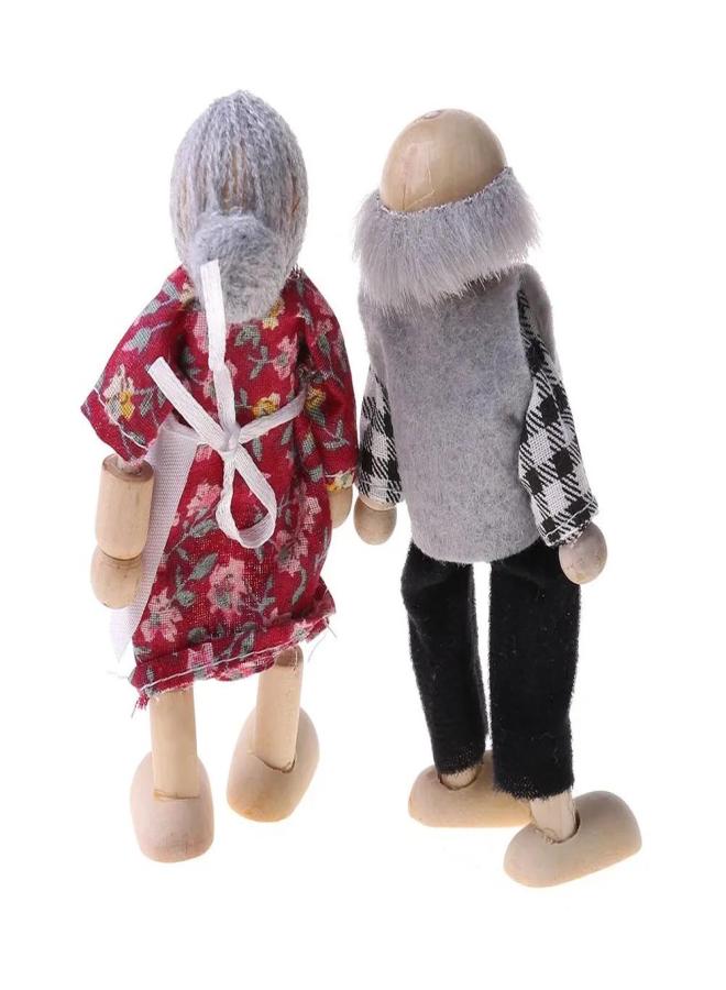 Family Wooden Puppets Japanese-Korean Style Figurines - Image 3