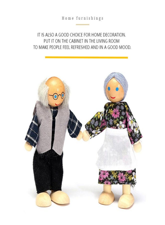 Family Wooden Puppets Japanese-Korean Style Figurines - Image 5