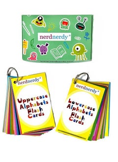 nerdnerdy NERDNERDY Uppercase and Lowercase Alphabet Flashcards, Educational Cards for Kids  - Image 1