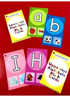 nerdnerdy NERDNERDY Uppercase and Lowercase Alphabet Flashcards, Educational Cards for Kids  - Image 2