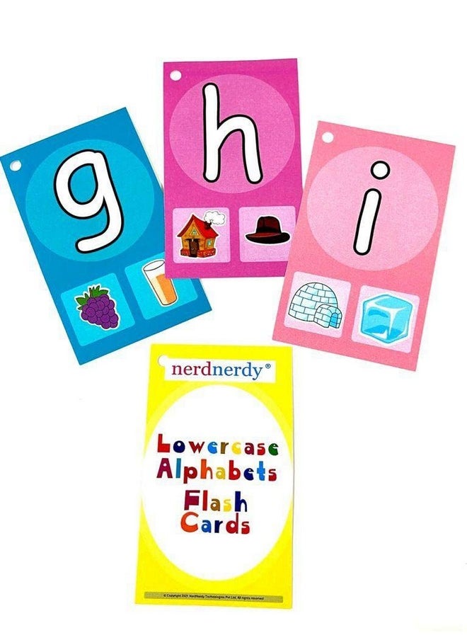 nerdnerdy - NERDNERDY Uppercase and Lowercase Alphabet Flashcards, Educational Cards for Kids - Image 1